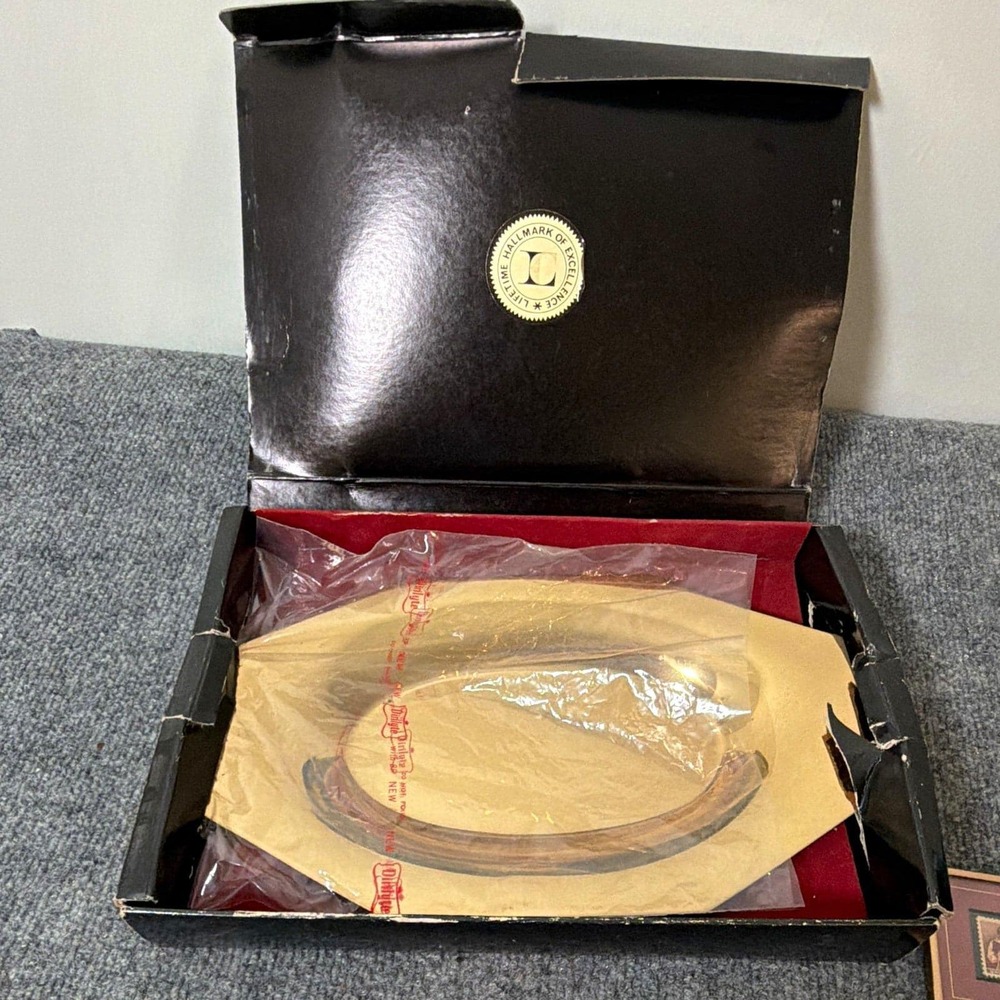 Dirilyte 24K Gold Electroplate Bread and Roll Tray 24K10 Golden Giftware 12in